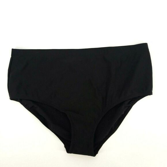 Swimsuits For All Swimsuit Bottom Solid Black - Picture 1 of 11